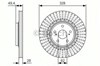 Диск тормозной передний 0986479T00 BOSCH