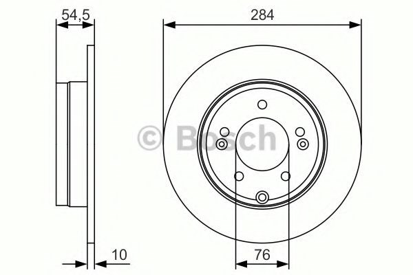 Задний тормозной диск 0986479T49 BOSCH