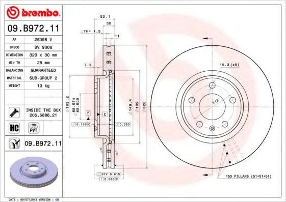 09B97211 Brembo