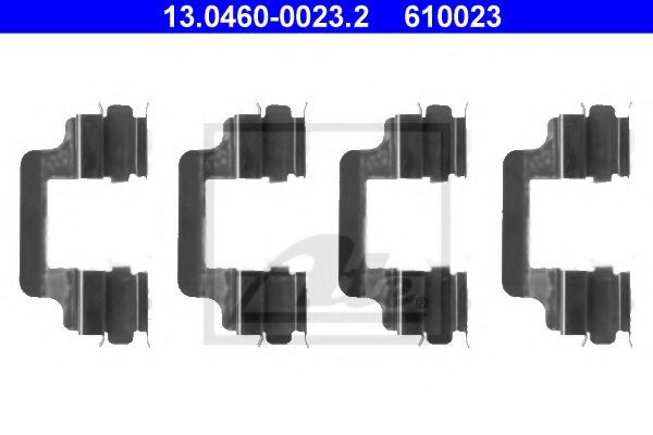 Комплект монтажный тормозных колодок 13.0460-0023.2