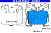 Колодки тормозные дисковые комплект 13046056082 ATE