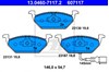Тормозные колодки 13046071172 ATE