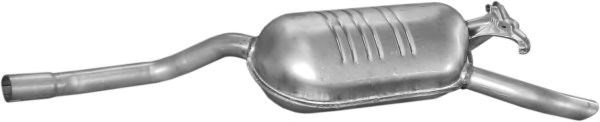 Глушитель (задняя часть) алюминизированная сталь mercedes w124 e200d, 200d, 250d (13.05) polmostrow 1305