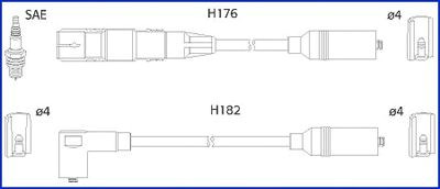 Провода высоковольтные, комплект 134817 HITACHI