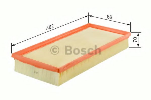 Bosch s3522 фільтр повітряний db 2,0 w203 kompressor m111 00- (8670462) 1 457 433 522