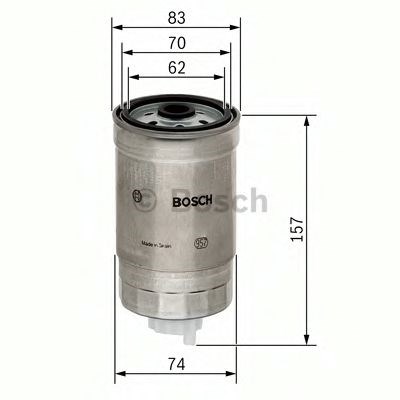 Bosch n4194 h=155mm фільтр паливний диз.(вкрутивши.) citroen jumper 2,8 fiat peugeot lancia 2,4td 1 457 434 194