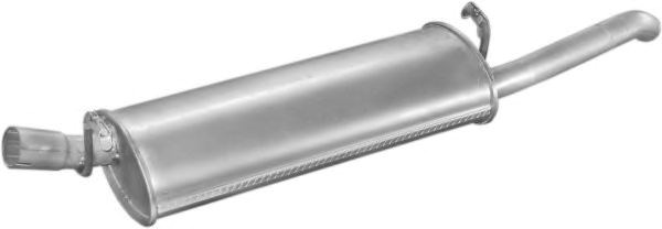 Глушитель (задняя часть) алюминизированная сталь opel ascona c 1.6, 2.0i (17.03) polmostrow 1703