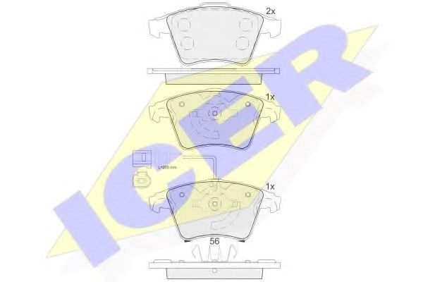 Колодки 181779 ICER