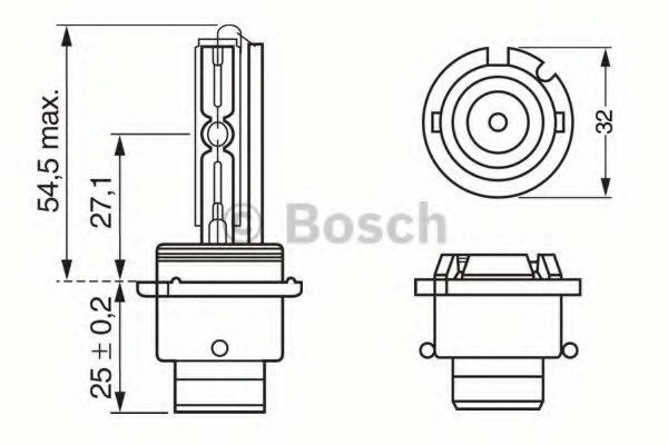 Лампочка ксеноновая 1987302904 BOSCH