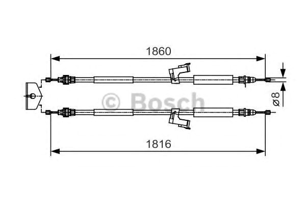Тормоз стояночный 1987482019 BOSCH