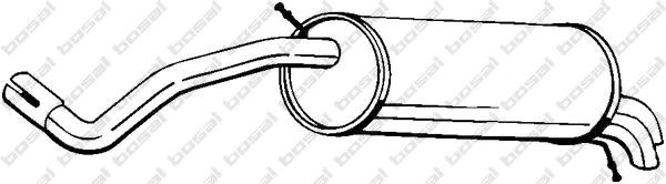 Глушитель задний 220035 BOSAL