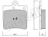 Колодки тормозные задние, дисковые 2203430 METELLI