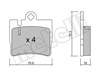 Комплект задних колодок 2205970 METELLI