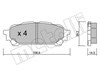 Комплект задних колодок 2206130 METELLI