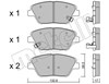 Колодки тормозные дисковые комплект 2209450 METELLI