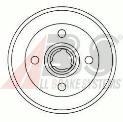Задний барабан 2325S ABS