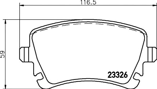 Задние колодки 2332602 TEXTAR