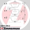 Колодки тормозные передние дисковые 239132002 ZIMMERMANN