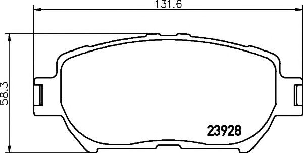 Колодки передние Toyota Camry 5