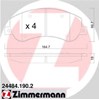 Колодки передние 244841902 ZIMMERMANN