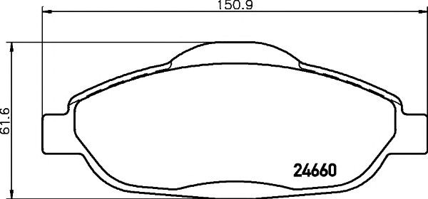 Колодки передние 2466001 TEXTAR