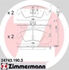 Передние тормозные колодки 247431903 ZIMMERMANN