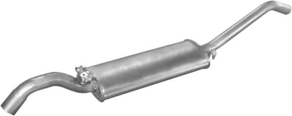 Глушитель (задняя часть) алюминизированная сталь vw jetta 1.8 (30.13) polmostrow 3013