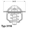 Термостат в корпусе 311682D WAHLER