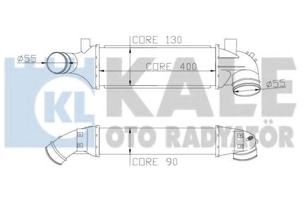 Kale ford інтеркулер transit 2.0di/tdci 00- 346600