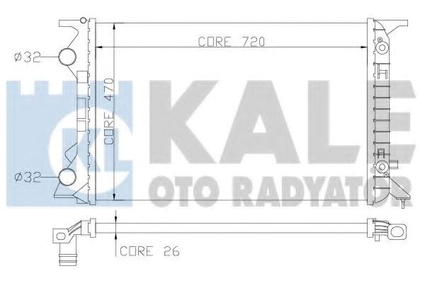 Радиатор охлаждения 353400 KALE