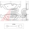 Колодки на тормоз задний дисковый 36489 ABS