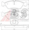 Колодки тормозные дисковые комплект 36913 ABS