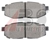 Колодки на тормоз задний дисковый 37670 ABS