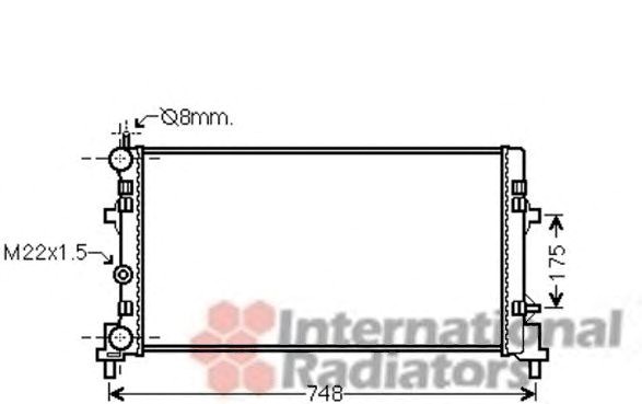 Радиатор основной 49002037 VAN WEZEL