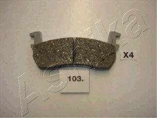 Колодки гальмівні передні дискові nissan micra (вир-во ashika) 50-01-103