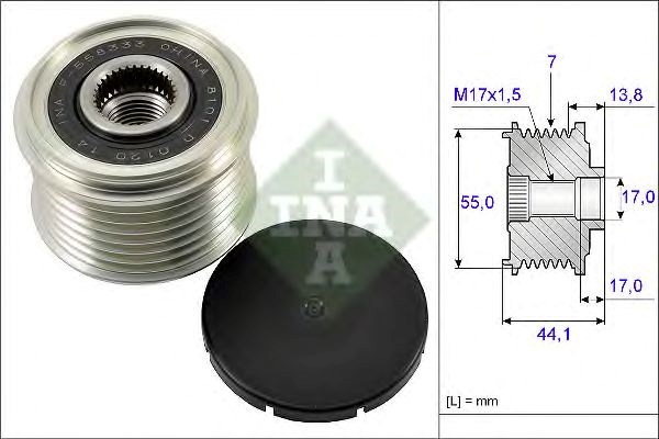 Муфта генератора 535016710 INA