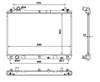 Радиатор системы охлаждения двигателя 53917 NRF