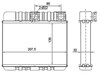 Радиатор отопителя салона 54277 NRF