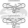 Ремень газораспределительного механизма 5493XS GATES