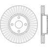 Диск тормозной передний 562436JC BENDIX