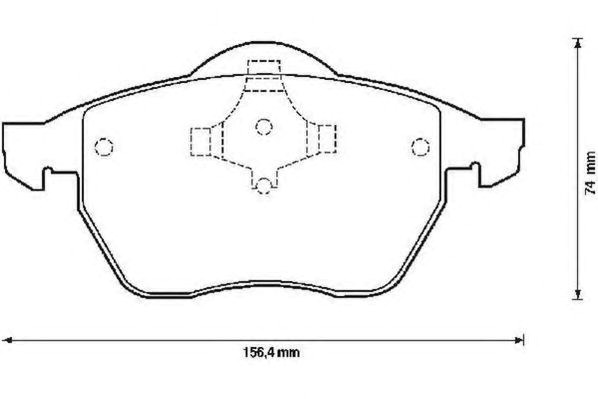 Тормозные колодки 571900J BENDIX