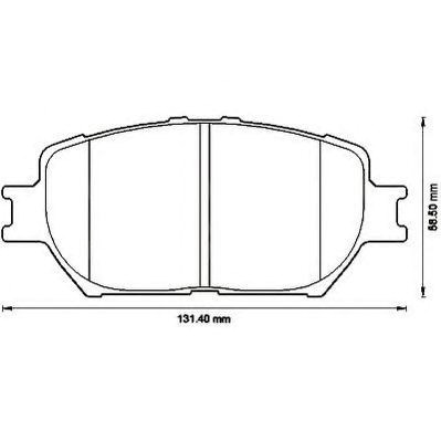 Тормозные колодки 572553J BENDIX