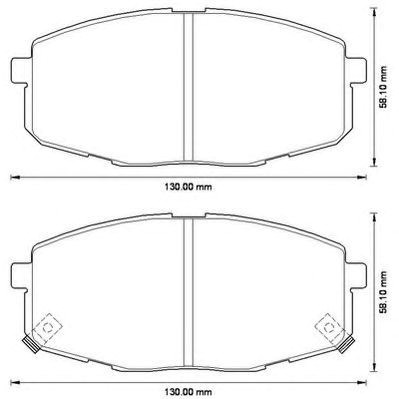 Колодки передние 572577J BENDIX