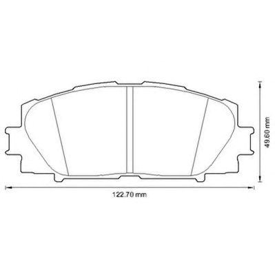 Колодки тормозные передние дисковые 572631J BENDIX