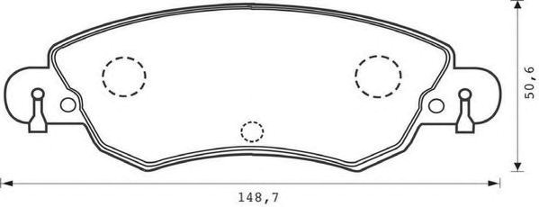 Колодки тормозные передние дисковые 573026J BENDIX