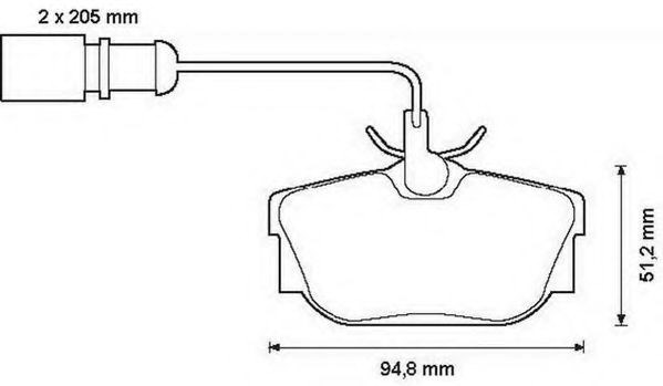 Колодки дисковые  573049J BENDIX