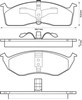 Колодки тормозные передние дисковые 573072J BENDIX