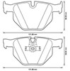 Колодки на тормоз задний дисковый 573224J BENDIX