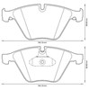 Колодки тормозные передние дисковые 573305J BENDIX