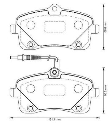 Колодки тормозные 573382J BENDIX